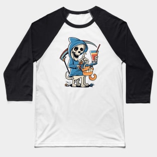 Dog Distraction - Halloween dog Baseball T-Shirt